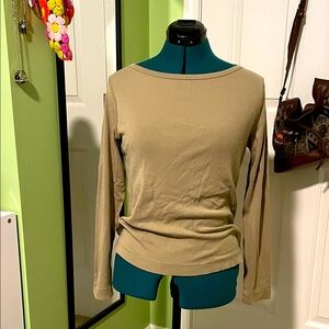 Women's Olive Long Sleeve Top